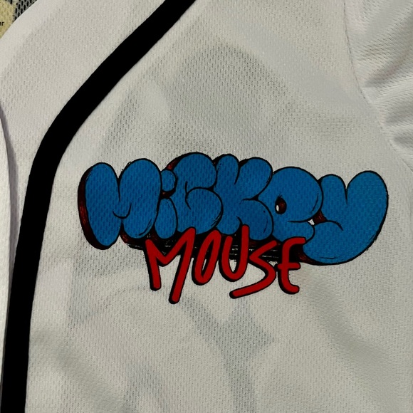 NWOT Mickey Mouse Baseball Jersey (S) - Picture 4 of 5